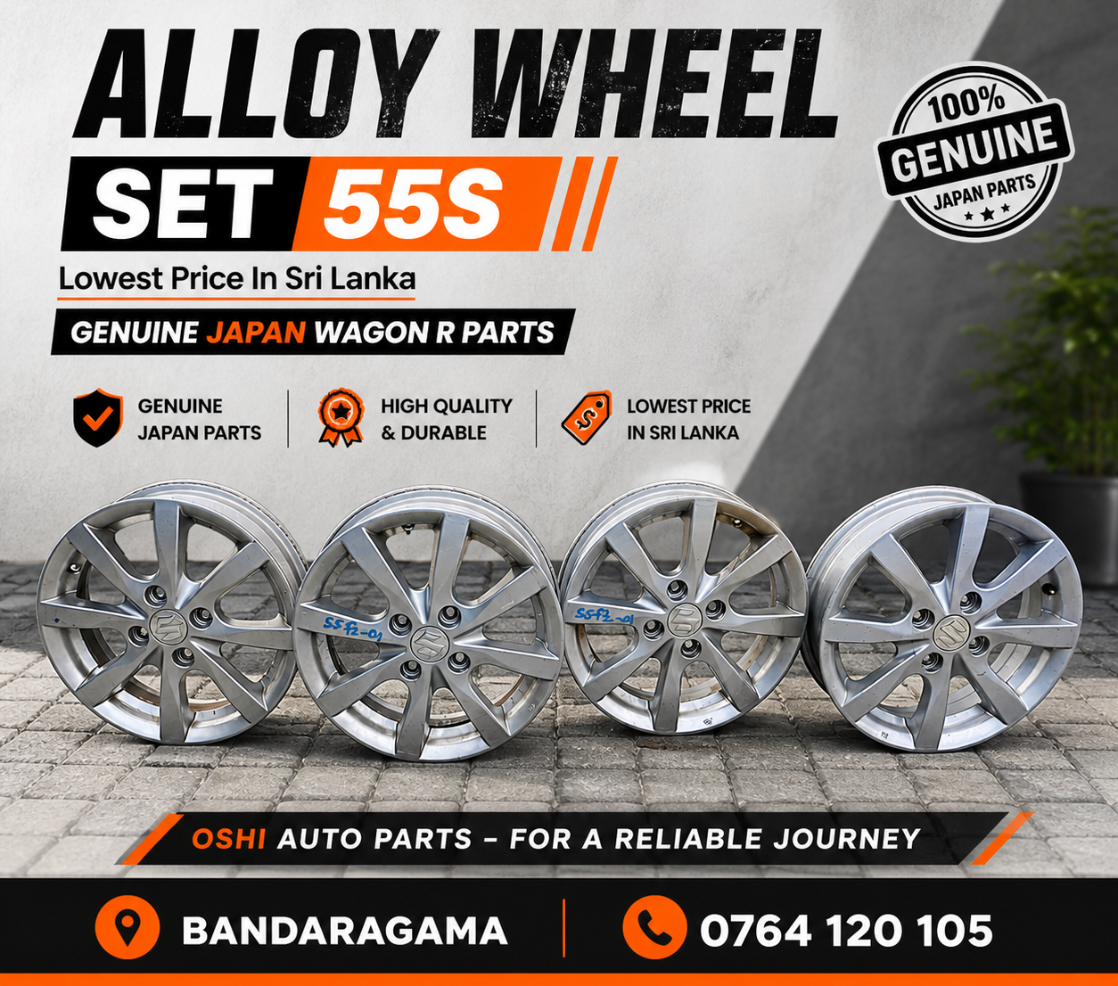 WAGON R ALLOY WHEEL SET